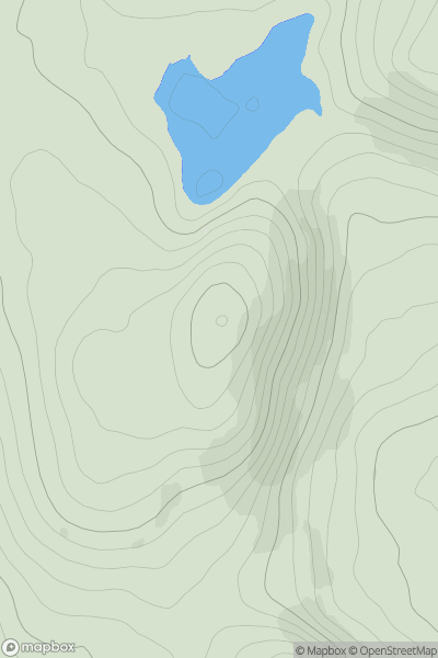 Thumbnail image for Creag an Loch [Loch Tay to Perth] [NN878407] showing contour plot for surrounding peak